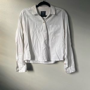 Abercrombie and Fitch cropped button down shirt